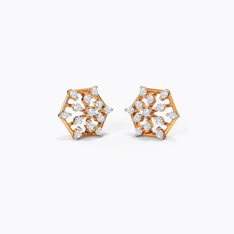 Magic Scatter Diamond Stud Earrings