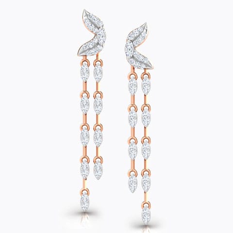 Petals Chandelier Diamond Drop Earrings Petals Chandelier Diamond Drop Earrings
