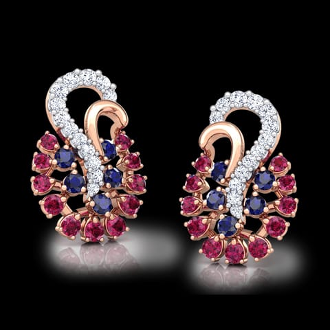 Mishti Vibrant Gemstone Stud Earrings Mishti Vibrant Gemstone Stud Earrings