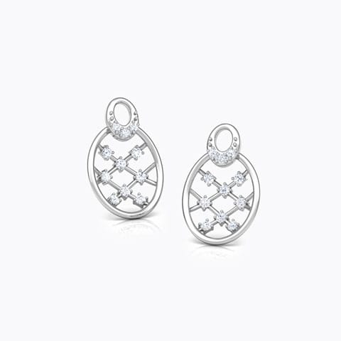 Lattice Diamond Stud Earrings Lattice Diamond Stud Earrings