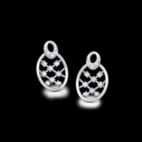 Lattice Diamond Stud Earrings Lattice Diamond Stud Earrings