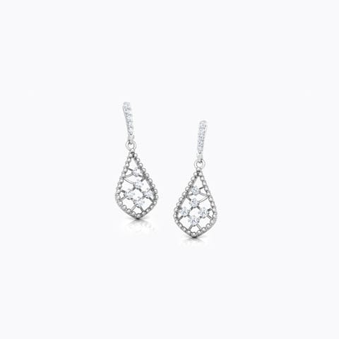 Miligrain Lattice Diamond Drop Earrings Miligrain Lattice Diamond Drop Earrings