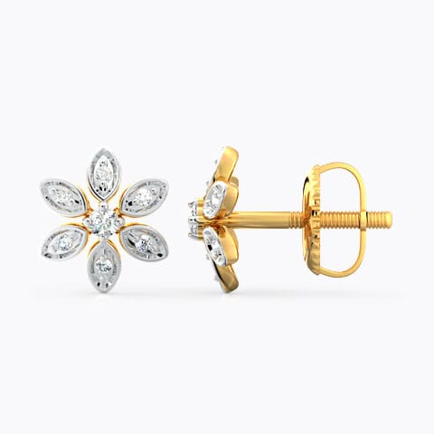 Daisy Floret Diamond Stud Earrings Daisy Floret Diamond Stud Earrings