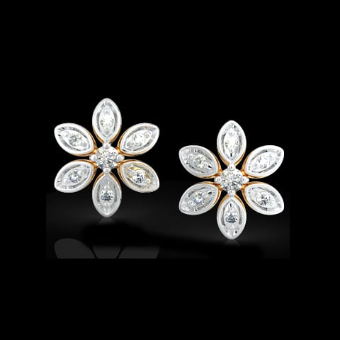 Daisy Floret Diamond Stud Earrings Daisy Floret Diamond Stud Earrings