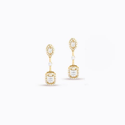 Blingy Cluster Diamond Drop Earrings Blingy Cluster Diamond Drop Earrings