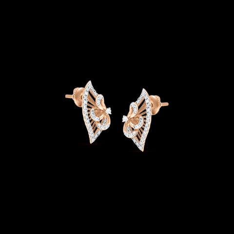 Delicate Leafy Diamond Stud Earrings Delicate Leafy Diamond Stud Earrings