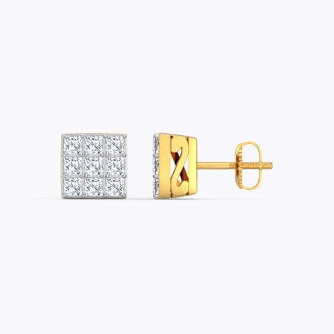 Classic Quad Diamond Stud Earrings Classic Quad Diamond Stud Earrings