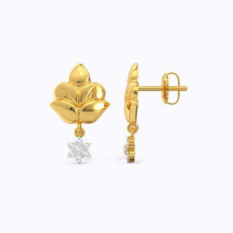 Leena Ornate Diamond Drop Earrings Leena Ornate Diamond Drop Earrings