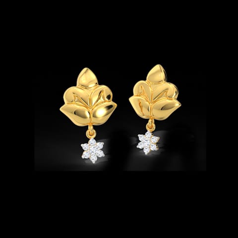 Leena Ornate Diamond Drop Earrings Leena Ornate Diamond Drop Earrings
