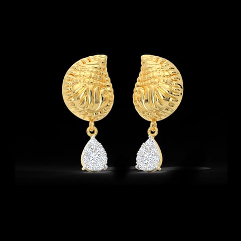 Anika Paisley Diamond Drop Earrings Anika Paisley Diamond Drop Earrings