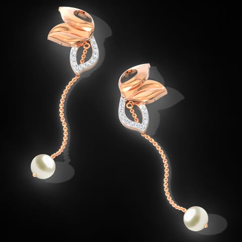 Exquisite Leaflet Pearl Drop Earrings Exquisite Leaflet Pearl Drop Earrings