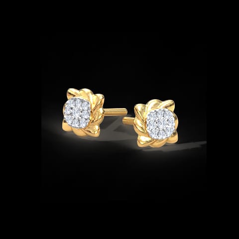 Shanice Swirl Diamond Stud Earrings Shanice Swirl Diamond Stud Earrings