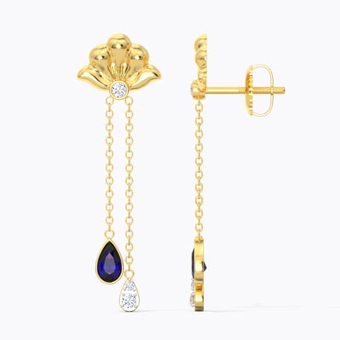 Mishka Bloom Gemstone Drop Earrings