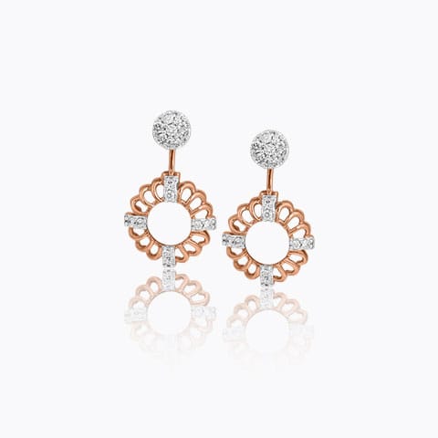 Alyssa Convertible Diamond Stud Earrings Alyssa Convertible Diamond Stud Earrings