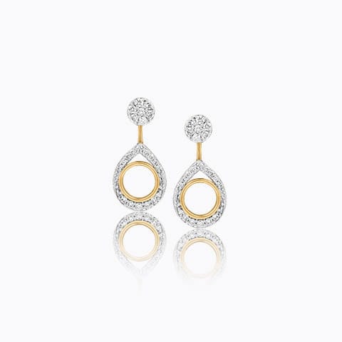 Maria Convertible Diamond Drop Earrings Maria Convertible Diamond Drop Earrings