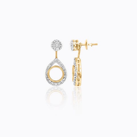 Maria Convertible Diamond Drop Earrings Maria Convertible Diamond Drop Earrings