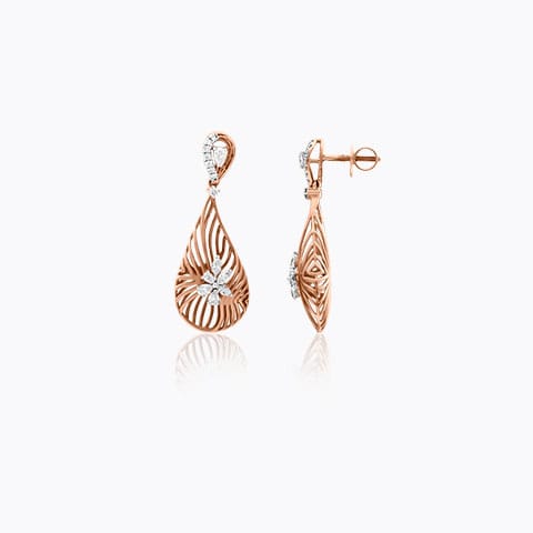 Ariana Gleaming Diamond Drop Earrings