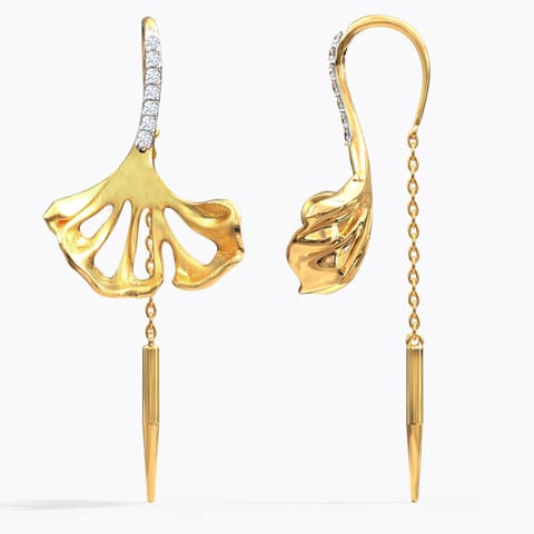 Elegant Ginkgo Diamond Sui Dhaga