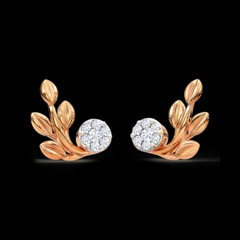 Clutch Fern Diamond Stud Earrings