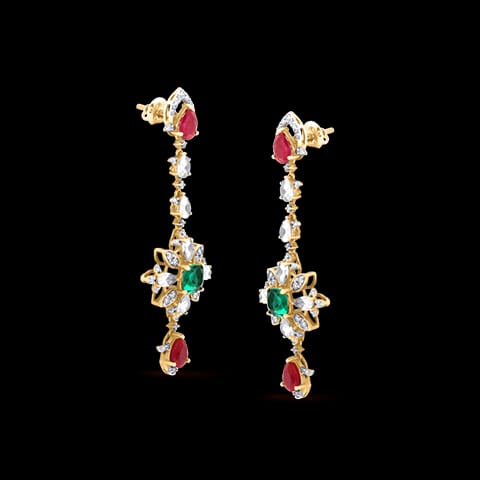 Alluring Bling Gemstone Drop Earrings Alluring Bling Gemstone Drop Earrings