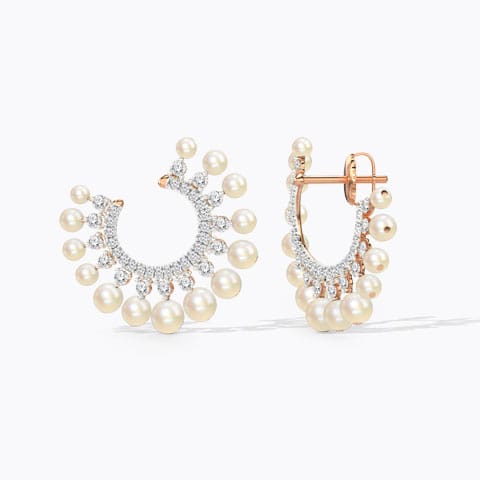 Allegro Pearl Hoop Earrings