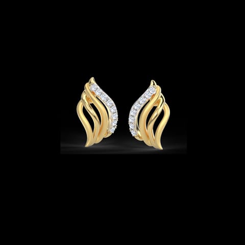 Sway Wave Diamond Stud Earrings Sway Wave Diamond Stud Earrings