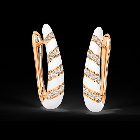 Ivy Diamond Hoop Earrings Ivy Diamond Hoop Earrings