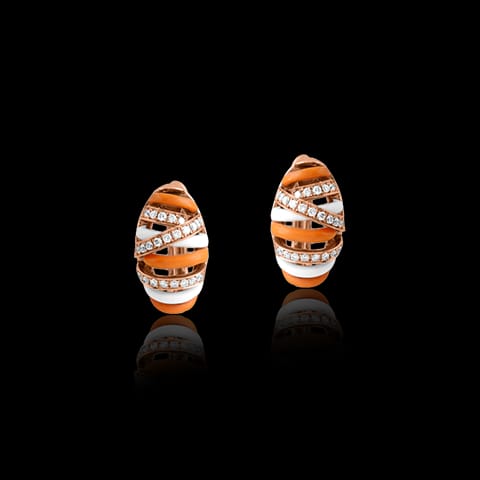 Fine Intertwine Diamond Hoop Earrings Fine Intertwine Diamond Hoop Earrings