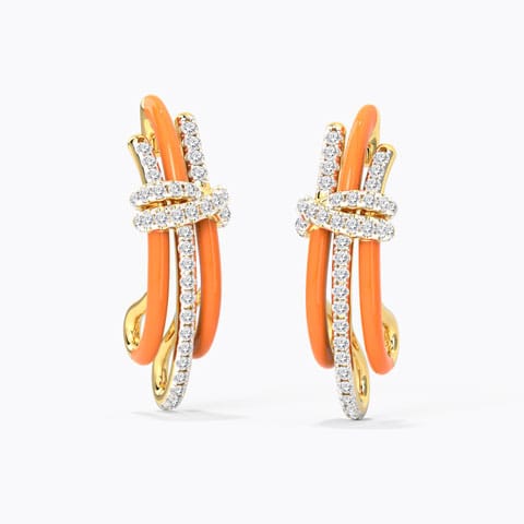 Divisha Diamond Hoop Earrings Divisha Diamond Hoop Earrings
