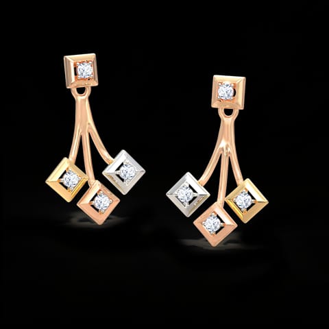 Quad Triplet Diamond Ear Jackets Quad Triplet Diamond Ear Jackets