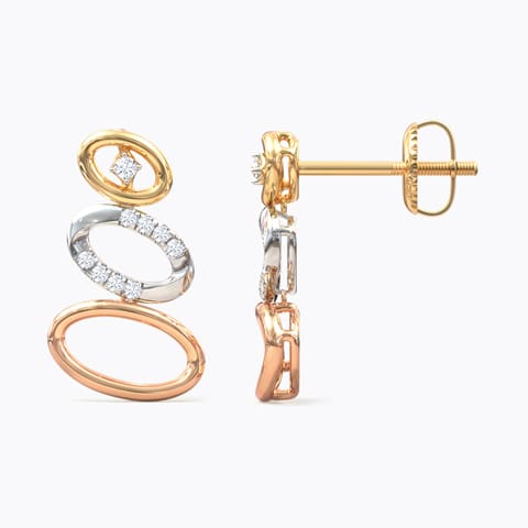 Audrey Oval Diamond Drop Earrings Audrey Oval Diamond Drop Earrings