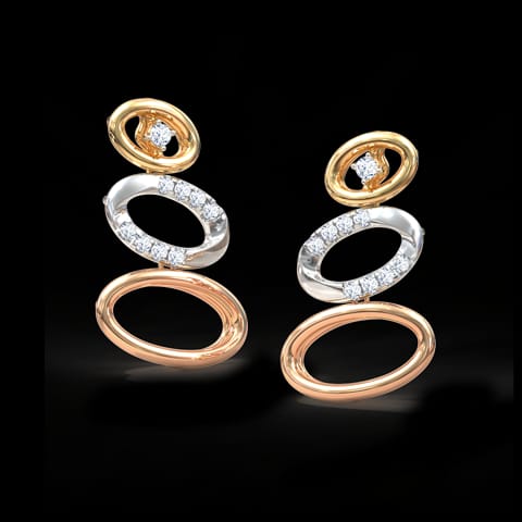 Audrey Oval Diamond Drop Earrings Audrey Oval Diamond Drop Earrings