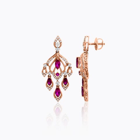 Jasmine Fascinating Gemstone Drop Earrings