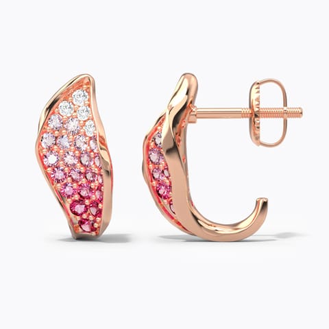 Calla Bloom Gemstone Hoop Earrings Calla Bloom Gemstone Hoop Earrings