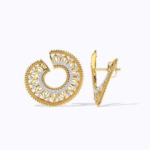 Eliana Diamond Hoop Earrings