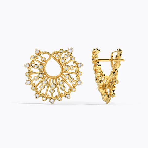 Ameerah Diamond Hoop Earrings