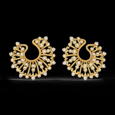 Ameerah Diamond Hoop Earrings