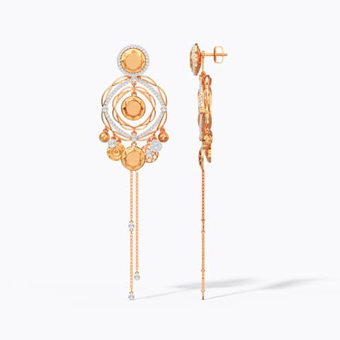Saule Diamond Drop Earrings