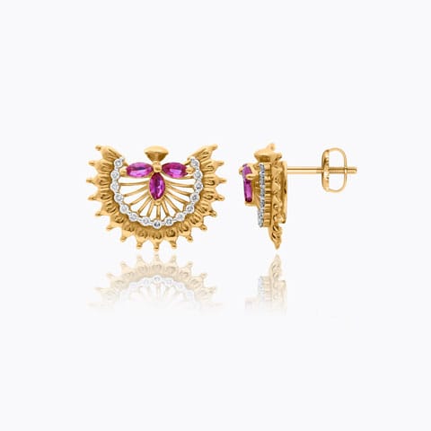 Sahira Radiant Gemstone Stud Earrings