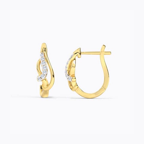 Becca Diamond Hoop Earrings Becca Diamond Hoop Earrings