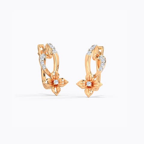 Willa Floret Diamond Hoop Earrings Willa Floret Diamond Hoop Earrings
