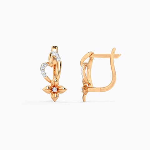 Willa Floret Diamond Hoop Earrings Willa Floret Diamond Hoop Earrings