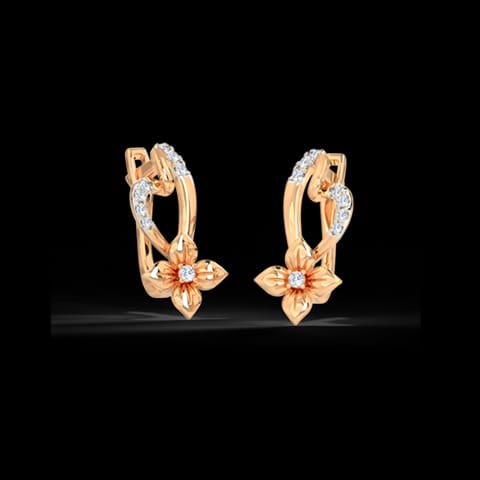 Willa Floret Diamond Hoop Earrings Willa Floret Diamond Hoop Earrings