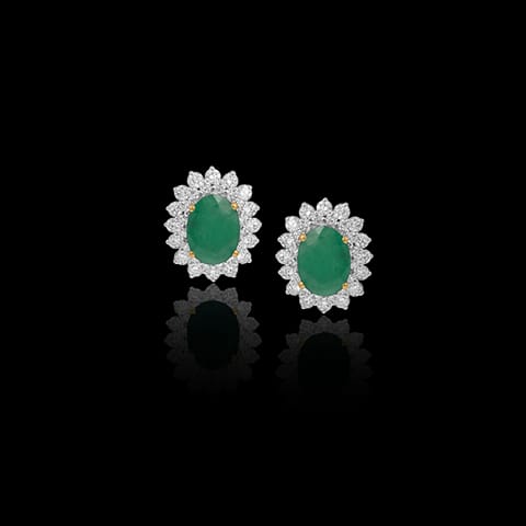 Diana Shine Gemstone Stud Earrings Diana Shine Gemstone Stud Earrings
