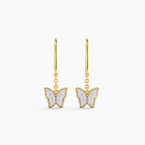 Flutter Diamond Drop Earrings Flutter Diamond Drop Earrings
