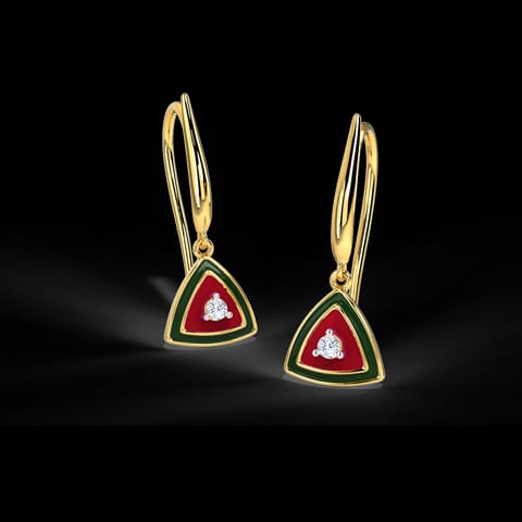 Trillium Diamond Drop Earrings