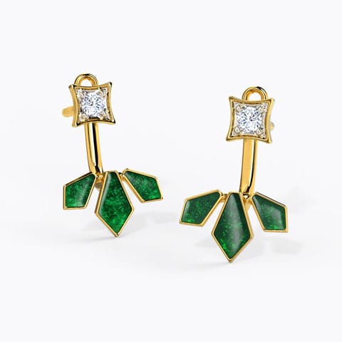 Quad Diamond Ear Jackets