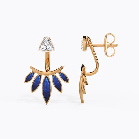 Fern Diamond Ear Jackets