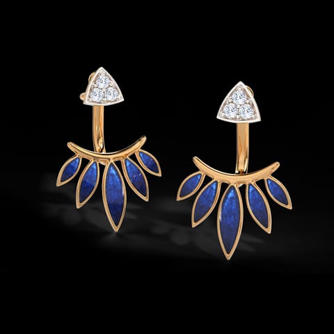 Fern Diamond Ear Jackets