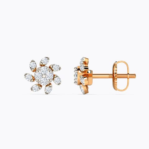 Glittering Rays Diamond Stud Earrings Glittering Rays Diamond Stud Earrings